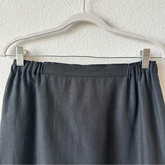 Shirin Guild Linen Skirt in Black Size Medium - Picture 6 of 10